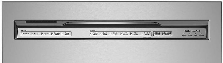 KitchenAid - 24" Front Control Built-In Dishwasher with Stainless Steel Tub, ProWash, 47 dBA - Stainless Steel_9