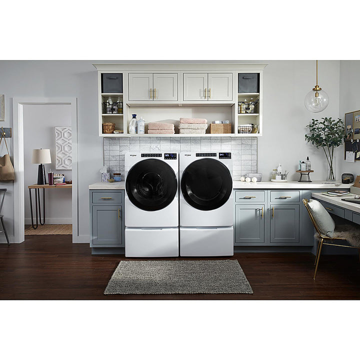 Whirlpool - 4.5 Cu. Ft. High-Efficiency Stackable Front Load Washer with Steam and Tumble Fresh - White_6