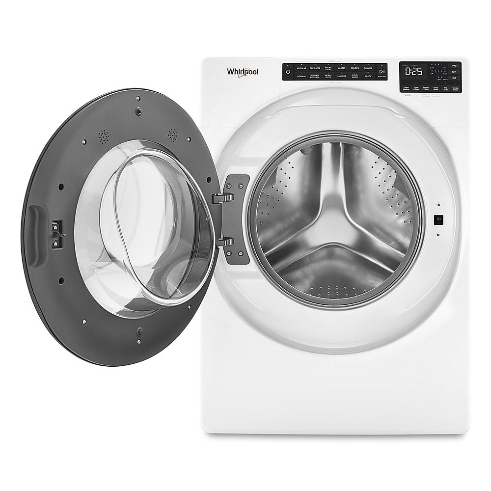 Whirlpool - 4.5 Cu. Ft. High-Efficiency Stackable Front Load Washer with Steam and Tumble Fresh - White_1
