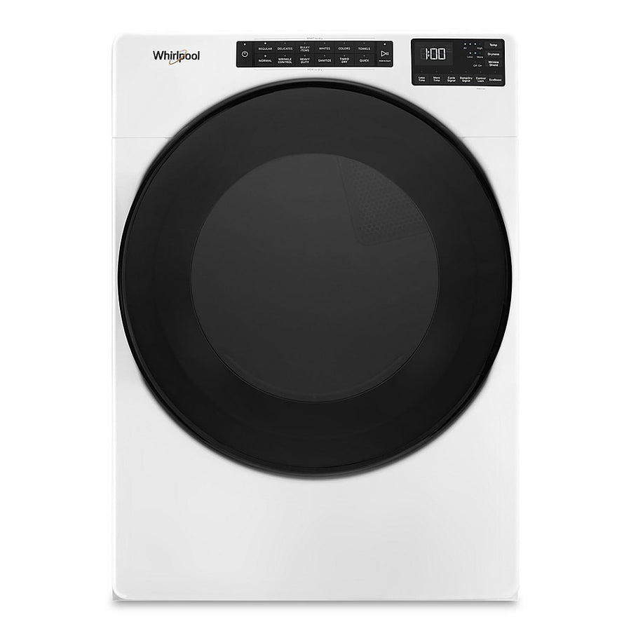 Whirlpool - 7.4 Cu. Ft. Stackable Electric Dryer with Wrinkle Shield - White_0