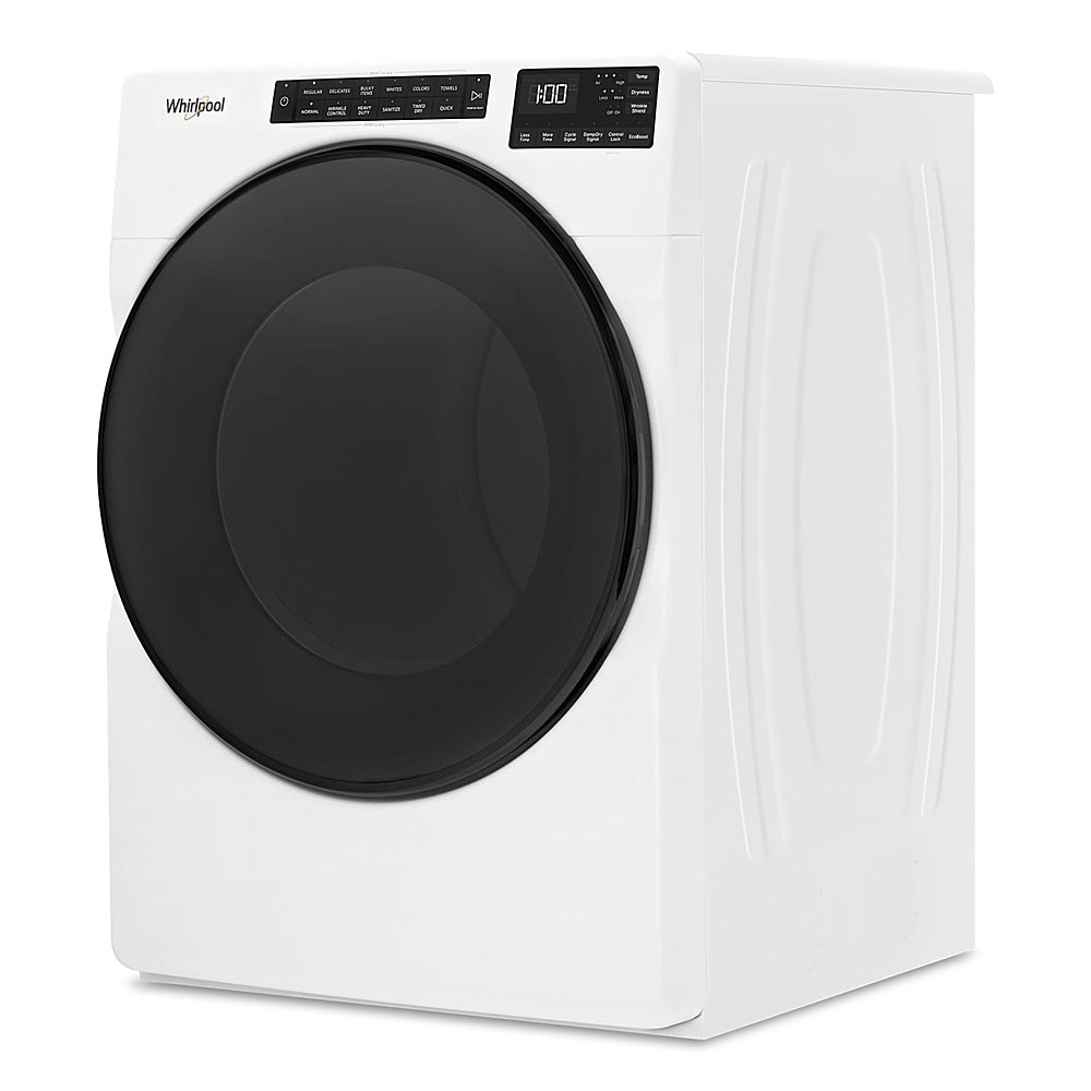 Whirlpool - 7.4 Cu. Ft. Stackable Electric Dryer with Wrinkle Shield - White_1