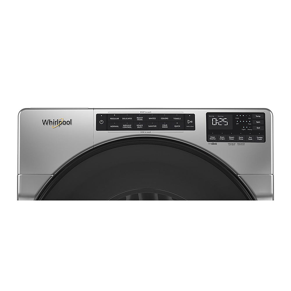 Whirlpool - 4.5 Cu. Ft. High-Efficiency Stackable Front Load Washer with Steam and Tumble Fresh - Chrome Shadow_11