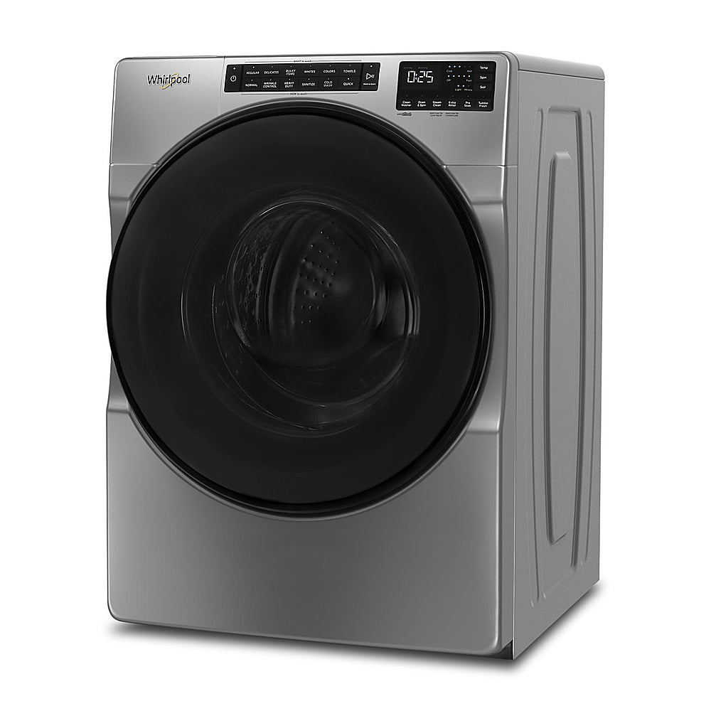 Whirlpool - 4.5 Cu. Ft. High-Efficiency Stackable Front Load Washer with Steam and Tumble Fresh - Chrome Shadow_12