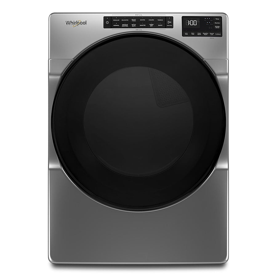 Whirlpool - 7.4 Cu. Ft. Stackable Electric Dryer with Wrinkle Shield - Chrome Shadow_0