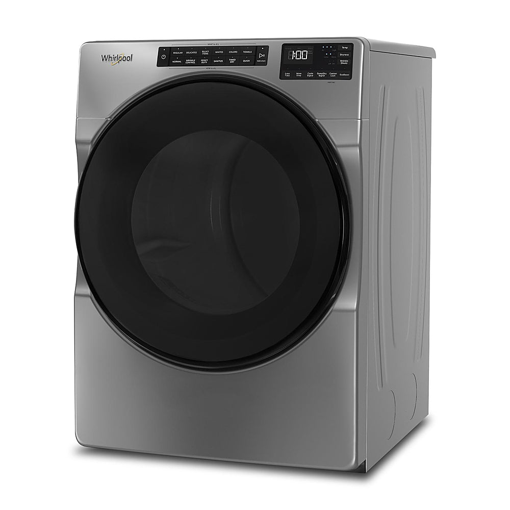 Whirlpool - 7.4 Cu. Ft. Stackable Electric Dryer with Wrinkle Shield - Chrome Shadow_1