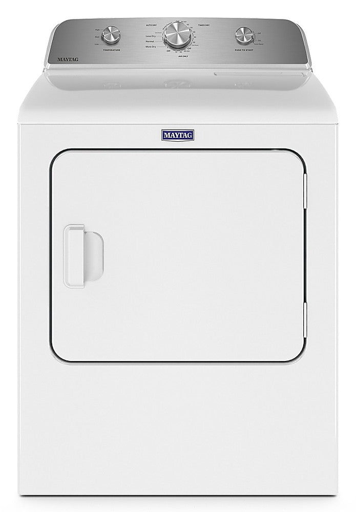 Maytag - 7.0 Cu. Ft. Electric Dryer with Wrinkle Prevent - White_0