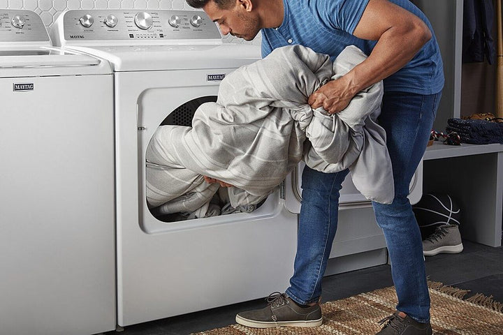 Maytag - 7.0 Cu. Ft. Electric Dryer with Wrinkle Prevent - White_6