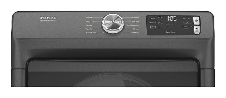 Maytag - 7.3 Cu. Ft. Gas Dryer with Extra Power Button - Volcano Black_9