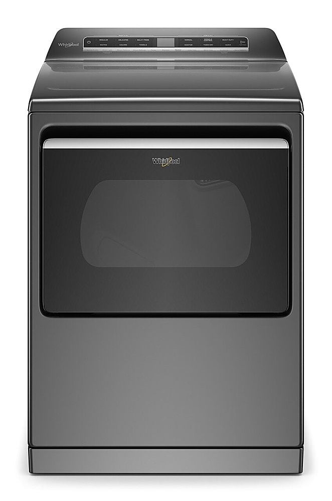 Whirlpool - 7.4 Cu. Ft. Smart Gas Dryer with Steam and Advanced Moisture Sensing - Chrome Shadow_0