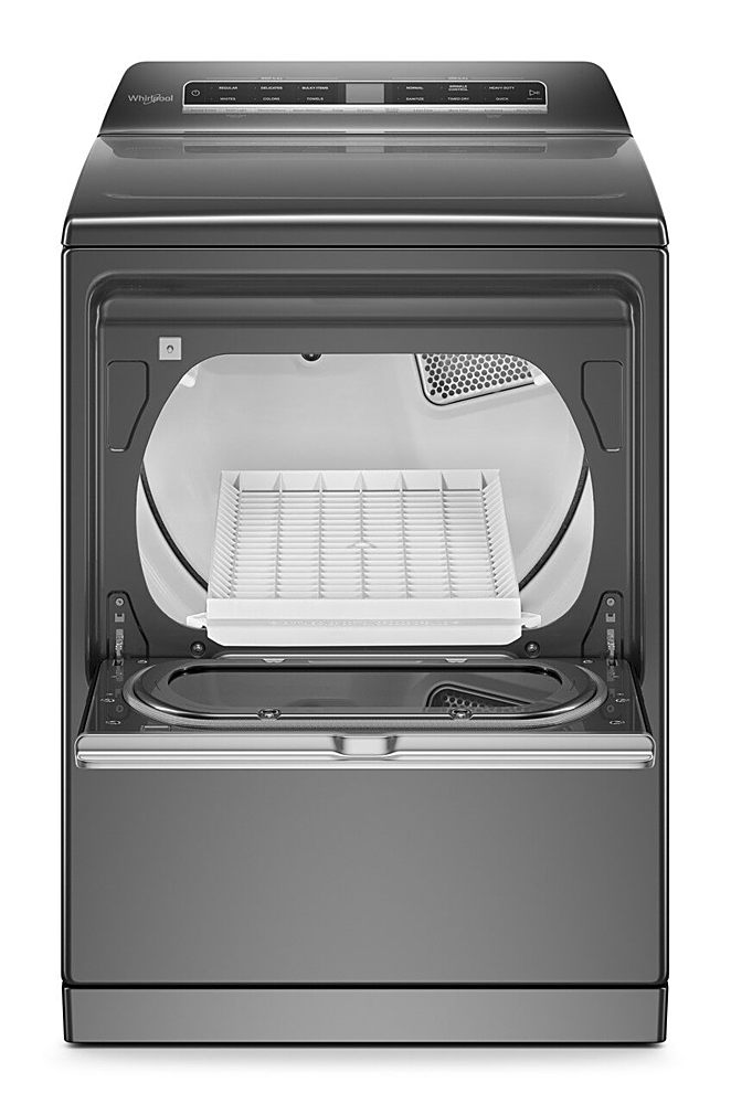 Whirlpool - 7.4 Cu. Ft. Smart Gas Dryer with Steam and Advanced Moisture Sensing - Chrome Shadow_2
