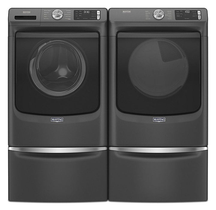 Maytag - 7.3 Cu. Ft. Stackable Electric Dryer with Extra Power Button - Volcano Black_8