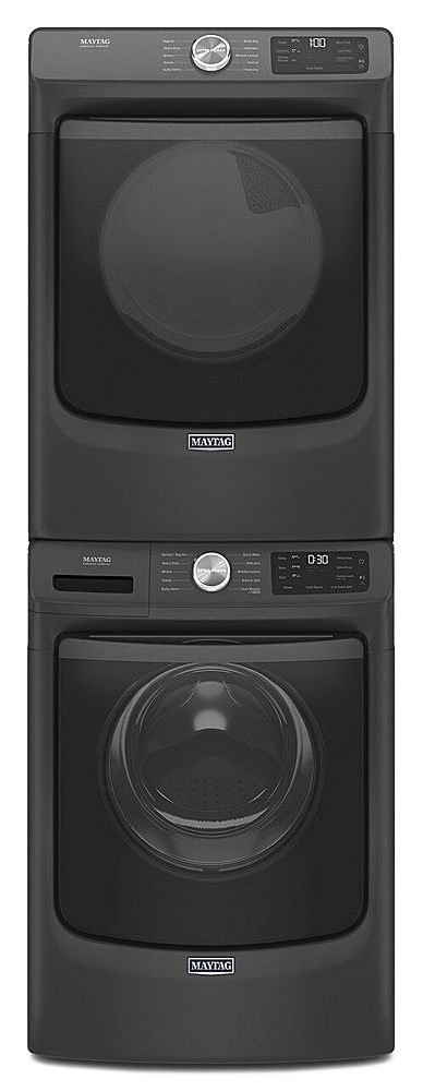 Maytag - 7.3 Cu. Ft. Stackable Electric Dryer with Extra Power Button - Volcano Black_10