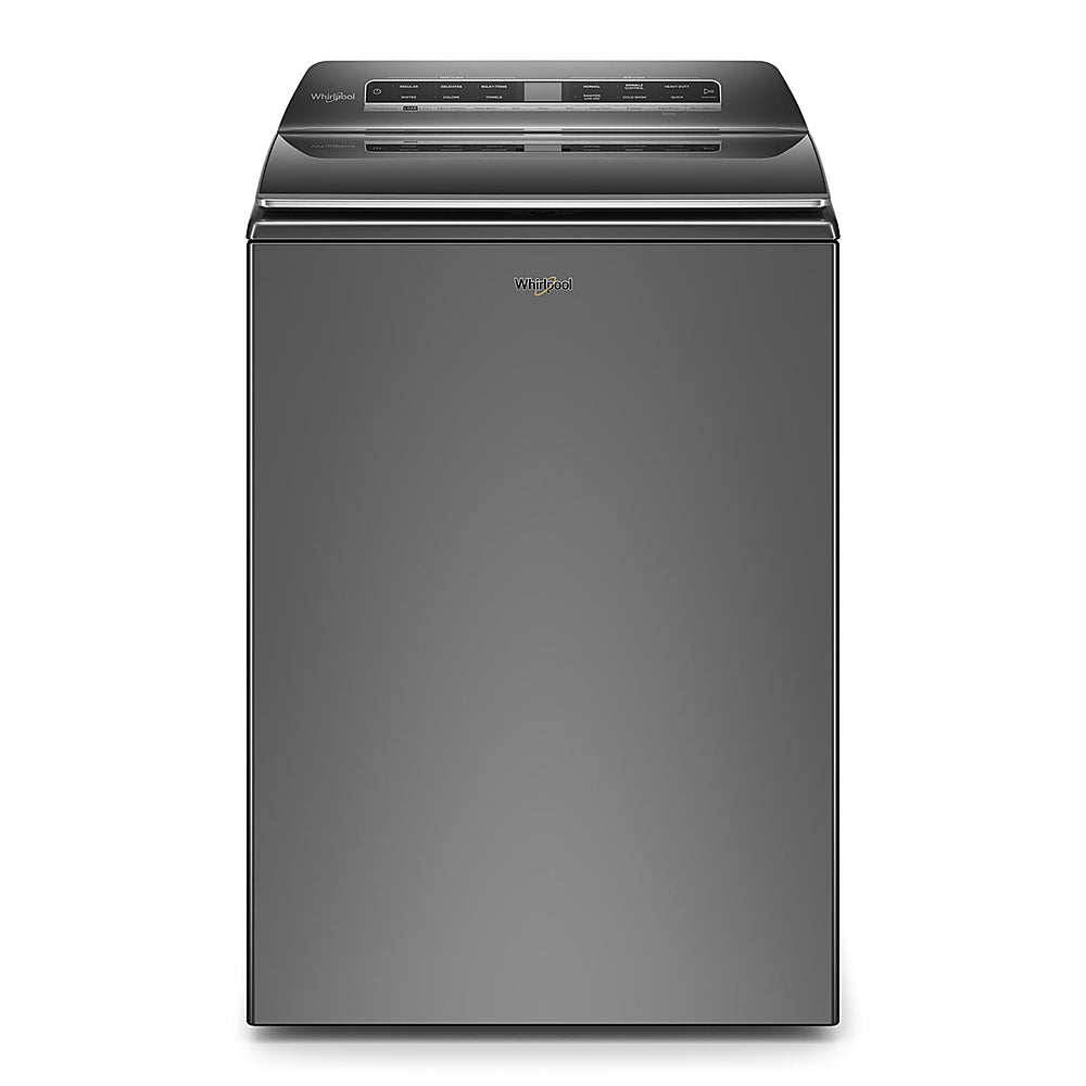Whirlpool - 5.2 Cu. Ft. High Efficiency Smart Top Load Washer with 2 in 1 Removable Agitator - Chrome Shadow_0