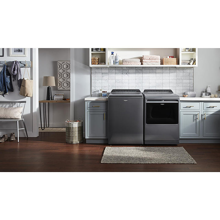Whirlpool - 5.2 Cu. Ft. High Efficiency Smart Top Load Washer with 2 in 1 Removable Agitator - Chrome Shadow_10