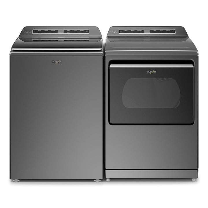 Whirlpool - 7.4 Cu. Ft. Smart Electric Dryer with Steam and Advanced Moisture Sensing - Chrome Shadow_5