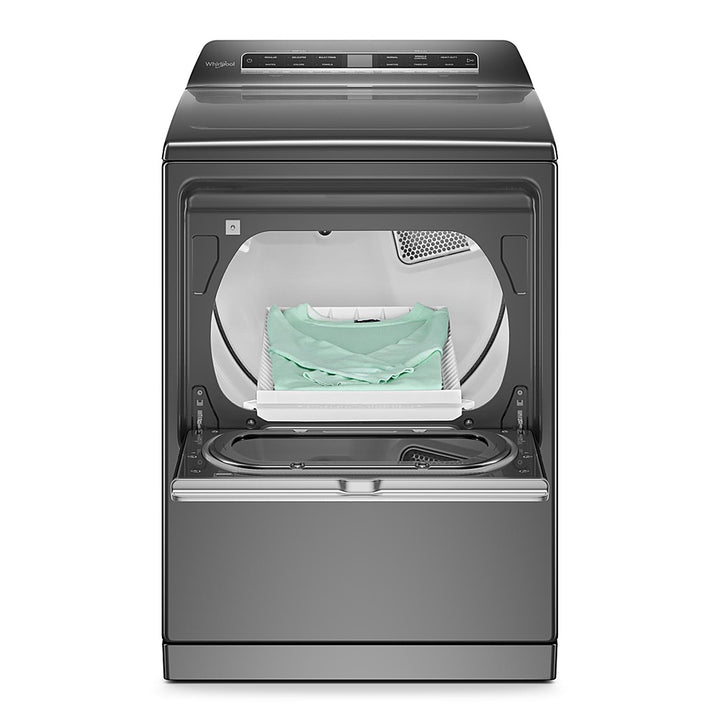 Whirlpool - 7.4 Cu. Ft. Smart Electric Dryer with Steam and Advanced Moisture Sensing - Chrome Shadow_11
