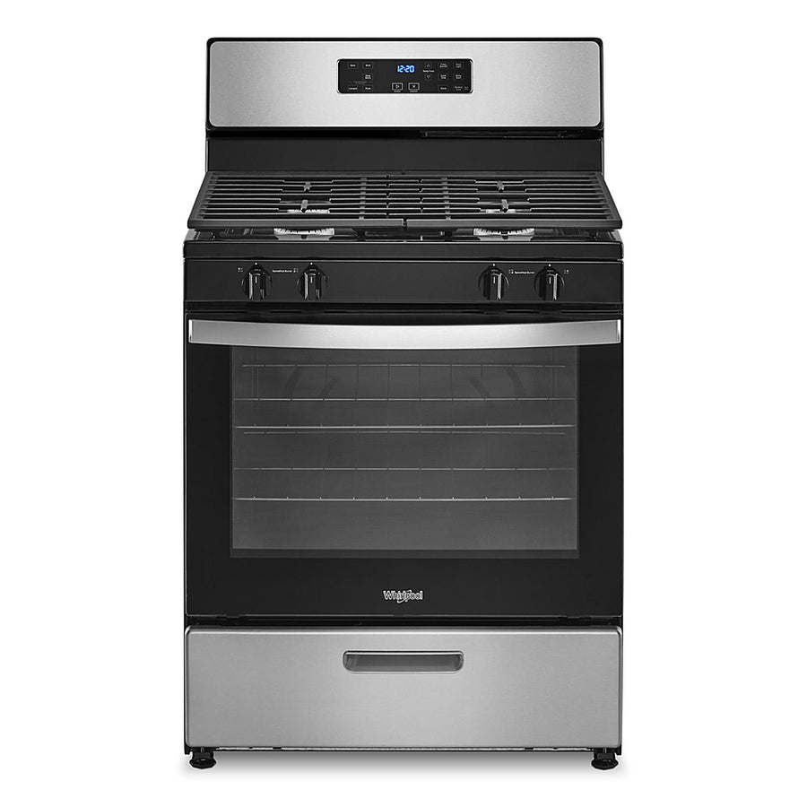 Whirlpool - 5.1 Cu. Ft. Freestanding Gas Range with Broiler Drawer - Stainless Steel_0