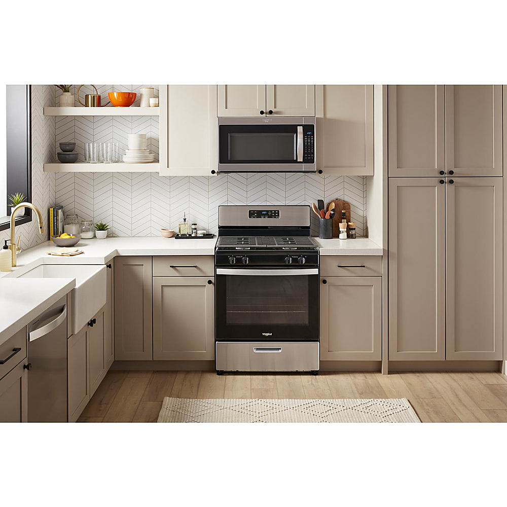 Whirlpool - 5.1 Cu. Ft. Freestanding Gas Range with Broiler Drawer - Stainless Steel_9