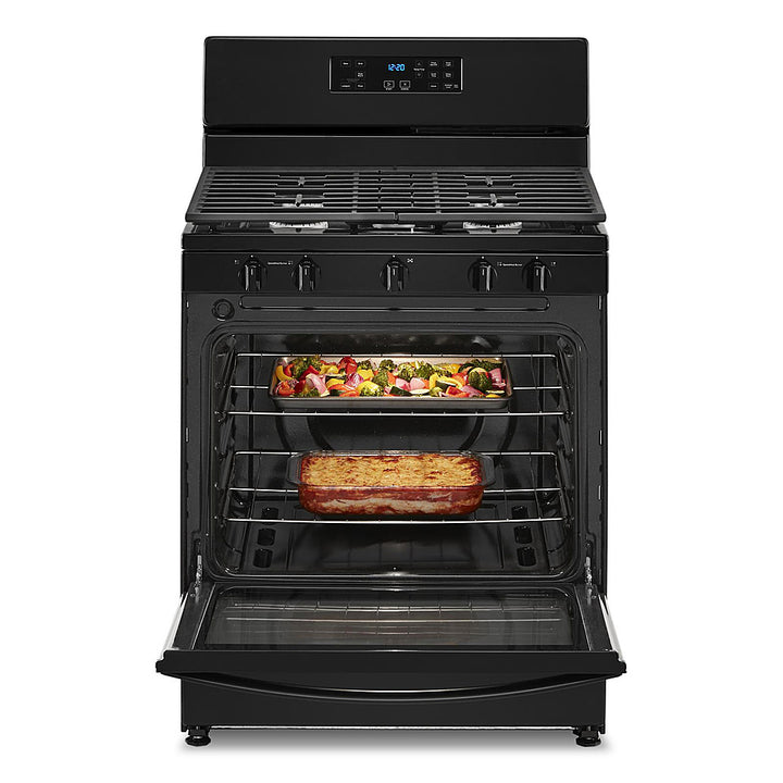 Whirlpool - 5.1 Cu. Ft. Freestanding Gas Range with Edge to Edge Cooktop - Black_11