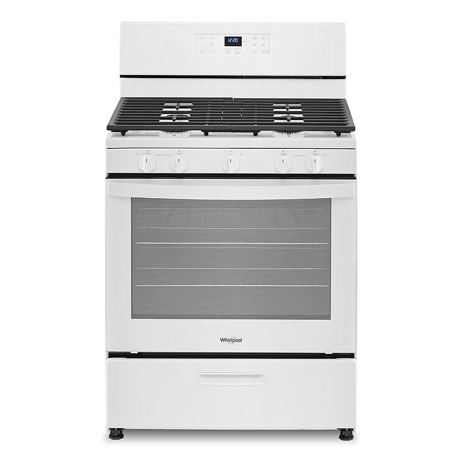 Whirlpool - 5.1 Cu. Ft. Freestanding Gas Range with Edge to Edge Cooktop - White_0