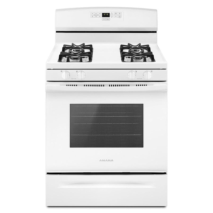 Amana - 5.1 Cu. Ft. Freestanding Gas Range with Bake Assist Temps - White_0
