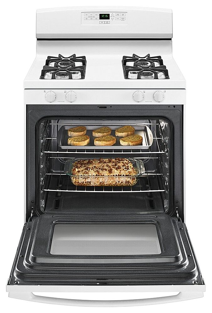 Amana - 5.1 Cu. Ft. Freestanding Gas Range with Bake Assist Temps - White_2