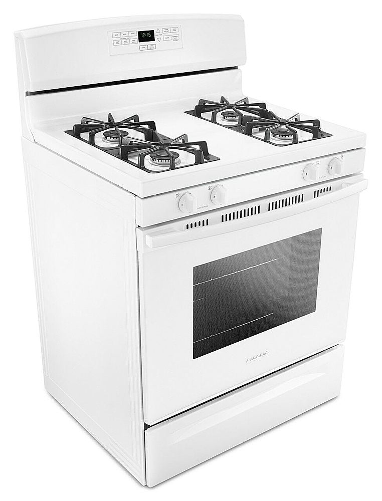 Amana - 5.1 Cu. Ft. Freestanding Gas Range with Bake Assist Temps - White_1