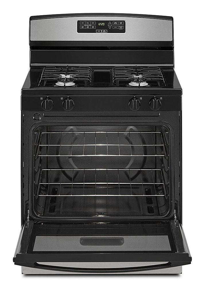 Amana - 5.1 Cu. Ft. Freestanding Gas Range with Bake Assist Temps - Stainless Steel_5