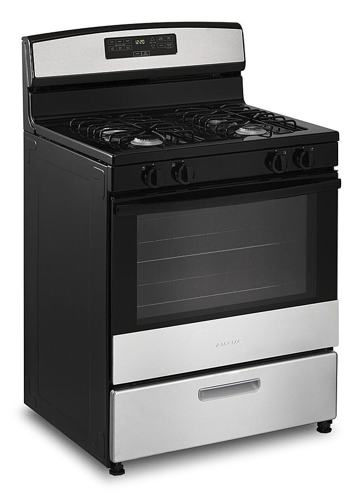 Amana - 5.1 Cu. Ft. Freestanding Gas Range with Bake Assist Temps - Stainless Steel_8