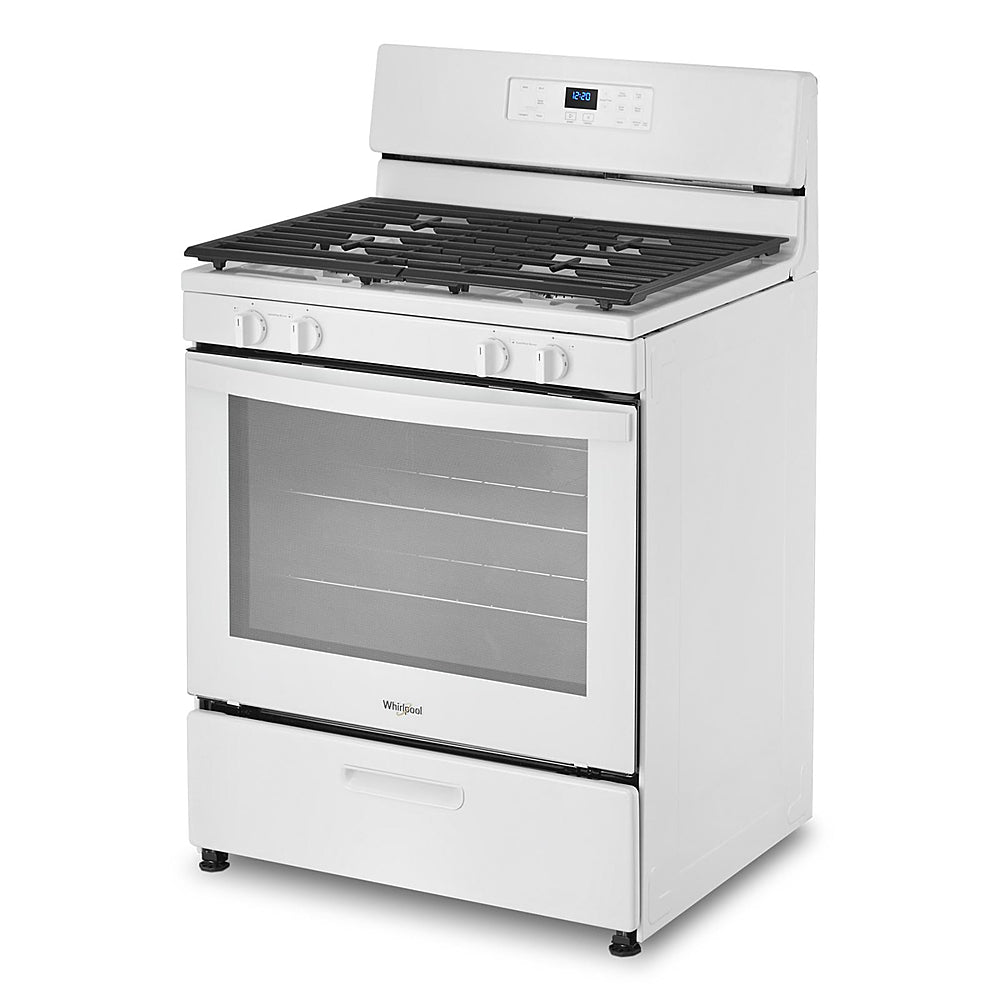 Whirlpool - 5.1 Cu. Ft. Freestanding Gas Range with Broiler Drawer - White_2