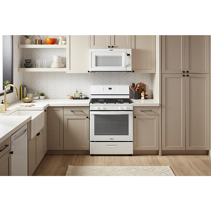 Whirlpool - 5.1 Cu. Ft. Freestanding Gas Range with Broiler Drawer - White_8