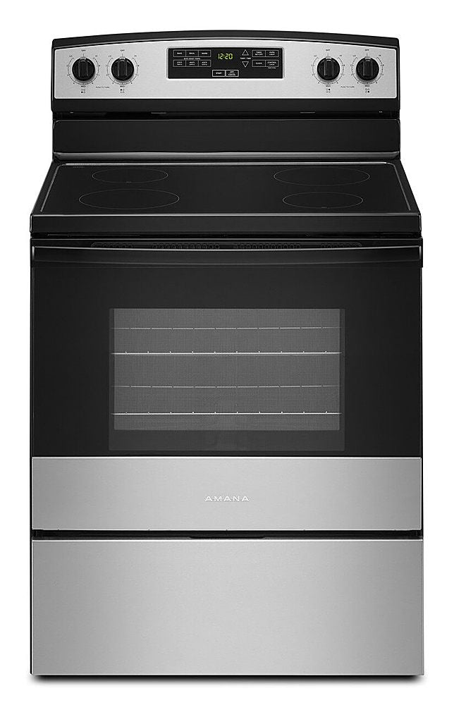 Amana - 4.8 Cu. Ft. Freestanding Electric Range - Stainless Steel_0