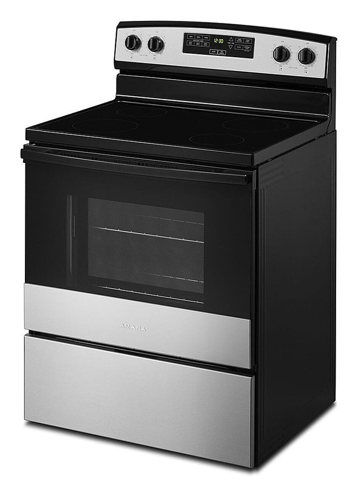 Amana - 4.8 Cu. Ft. Freestanding Electric Range - Stainless Steel_4
