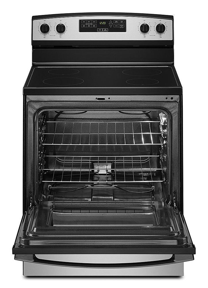 Amana - 4.8 Cu. Ft. Freestanding Electric Range - Stainless Steel_1