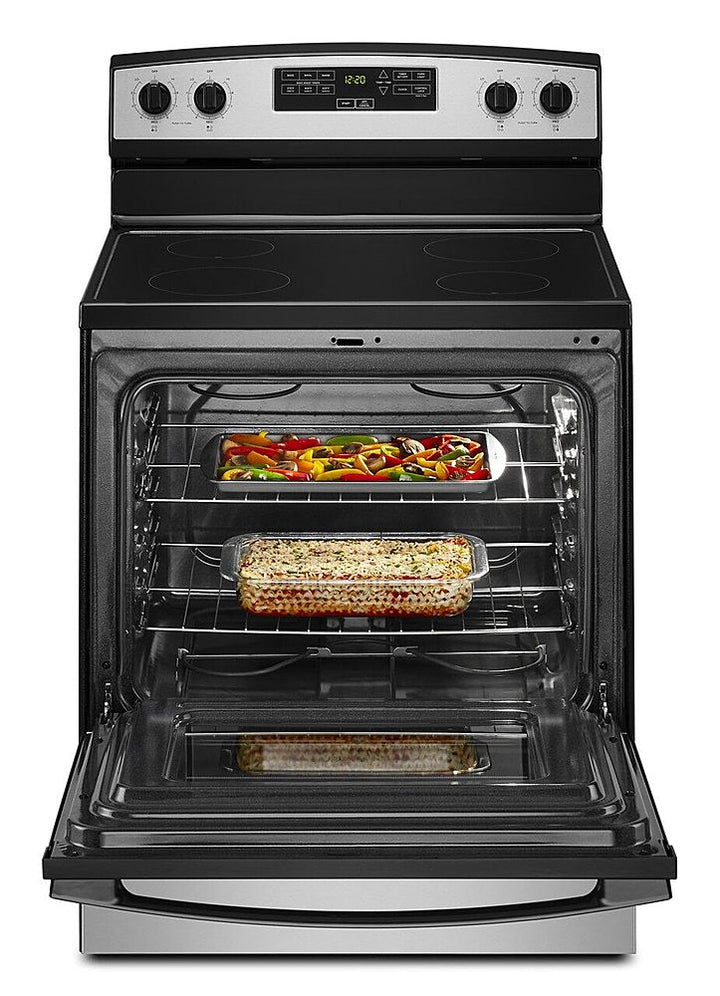 Amana - 4.8 Cu. Ft. Freestanding Electric Range - Stainless Steel_7