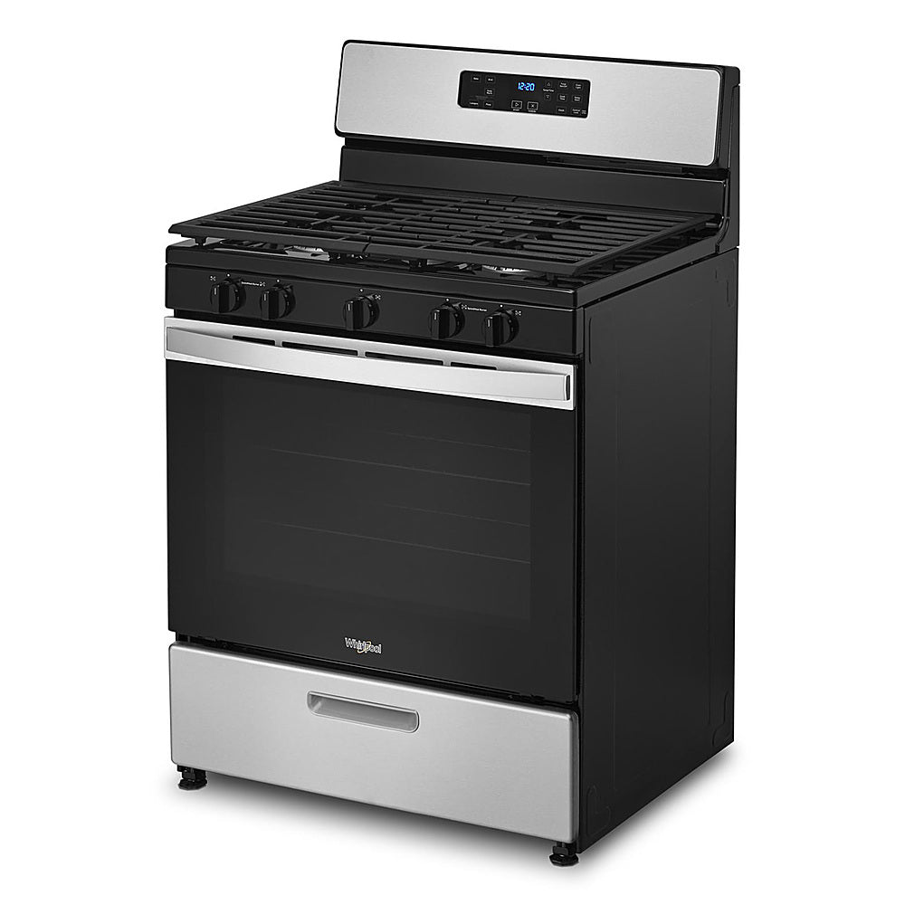 Whirlpool - 5.1 Cu. Ft. Freestanding Gas Range with Edge to Edge Cooktop - Stainless Steel_4