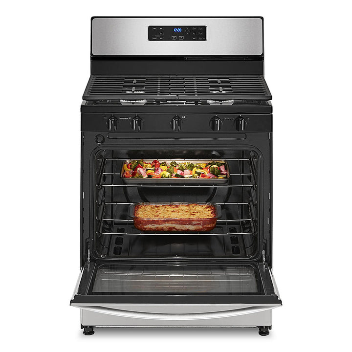 Whirlpool - 5.1 Cu. Ft. Freestanding Gas Range with Edge to Edge Cooktop - Stainless Steel_11