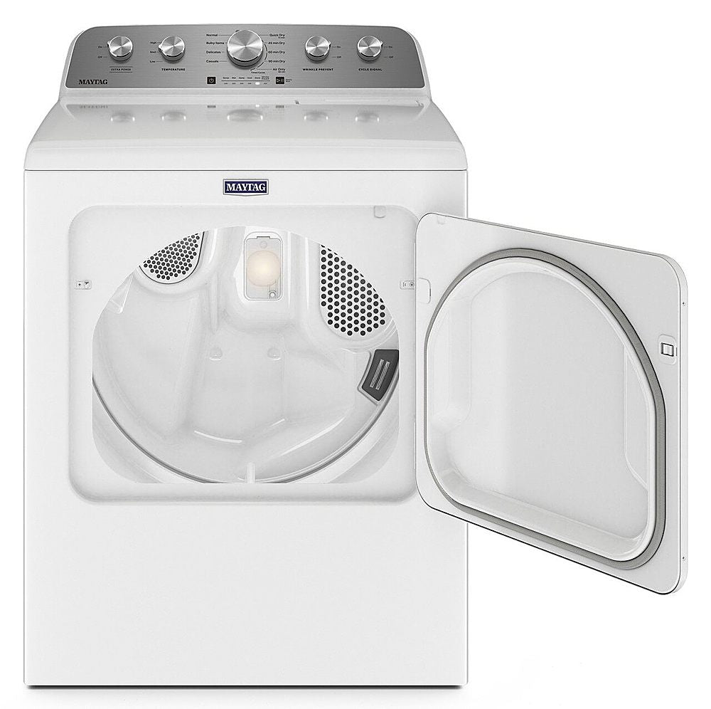 Maytag - 7.0 Cu. Ft. Electric Dryer with Extra Power Button - White_4