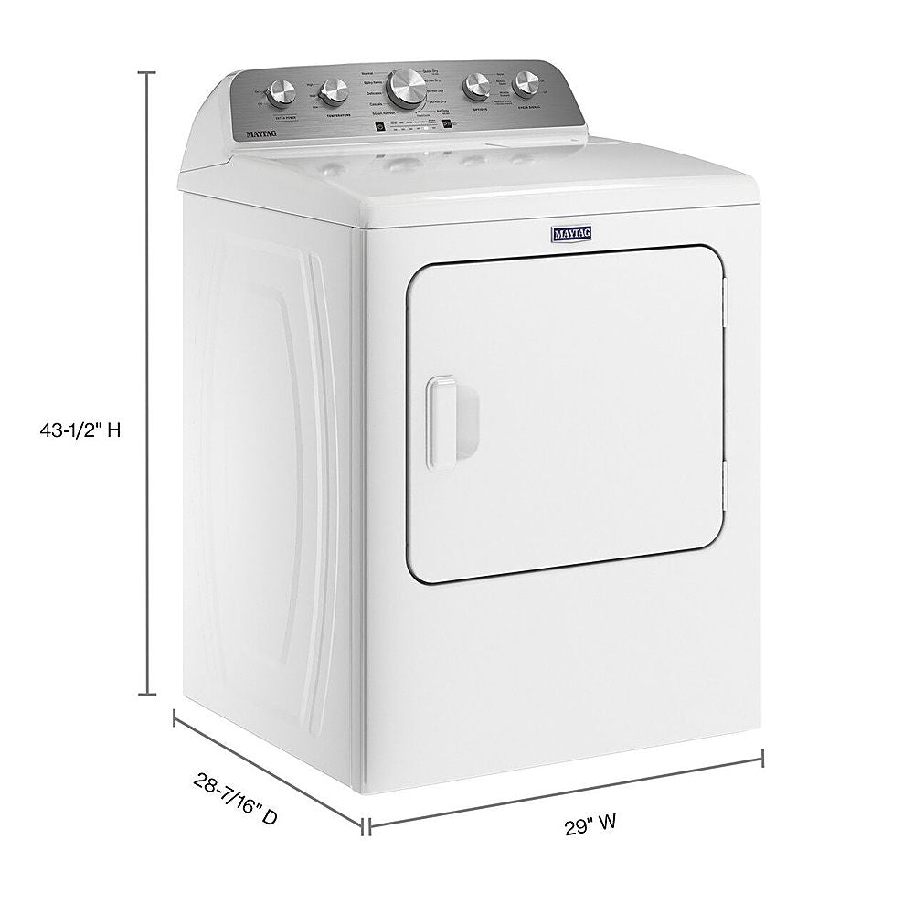Maytag - 7.0 Cu. Ft. Gas Dryer with Steam Enhanced Cycles - White_10