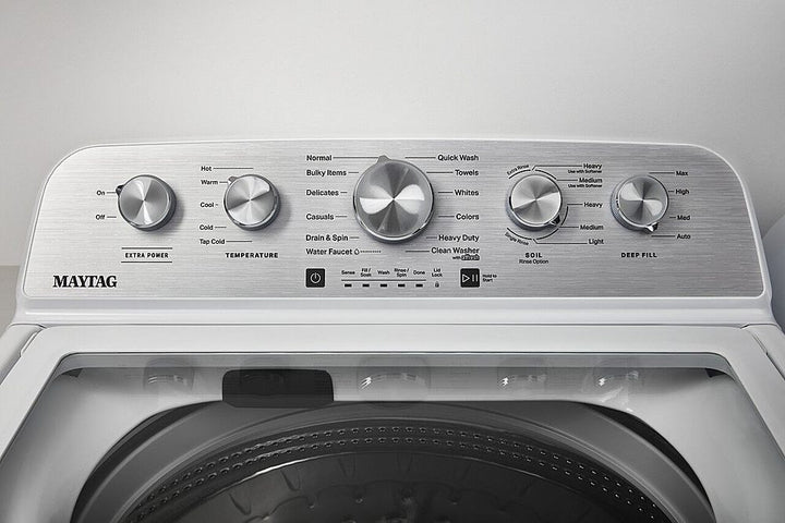 Maytag - 4.8 Cu. Ft. High Efficiency Top Load Washer with Extra Power Button - White_2