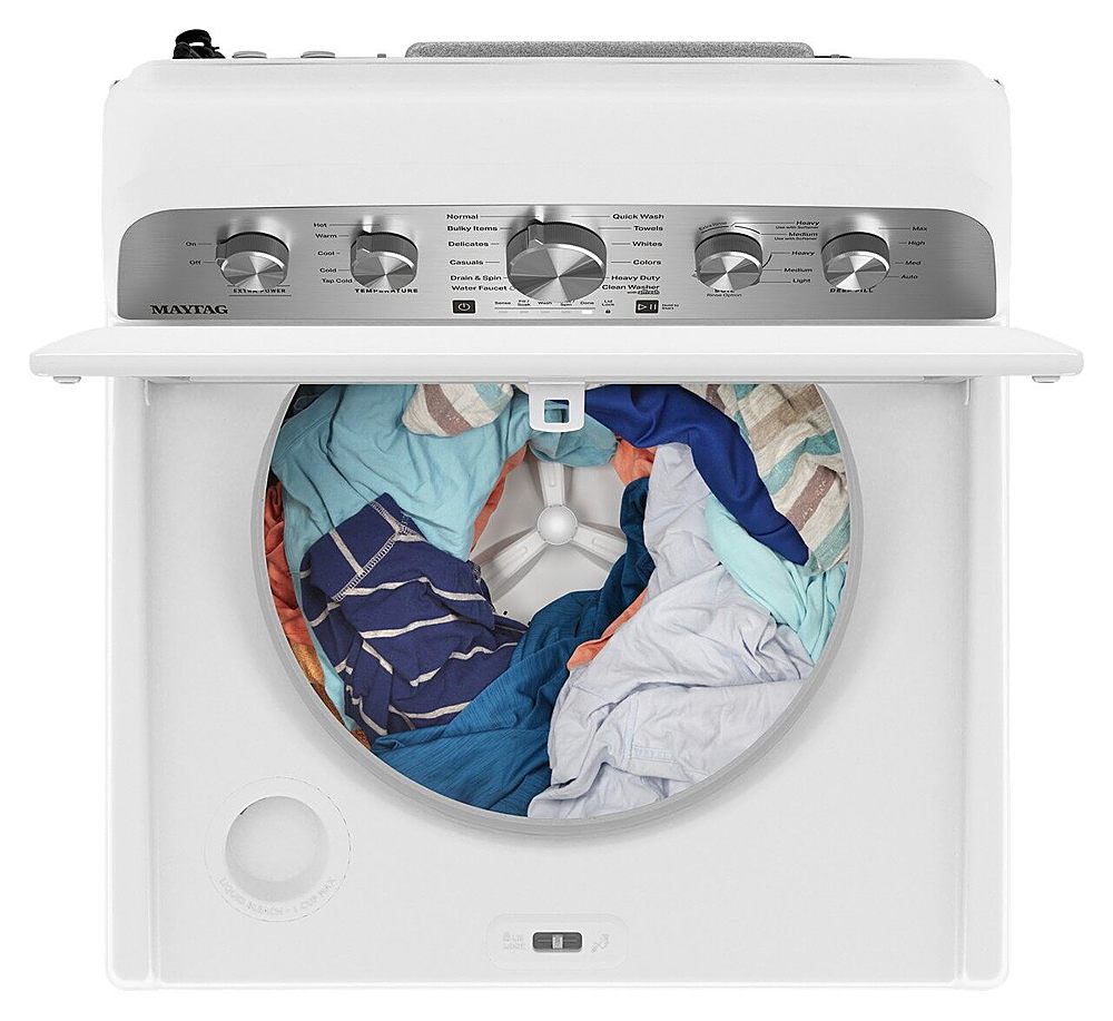 Maytag - 4.8 Cu. Ft. High Efficiency Top Load Washer with Extra Power Button - White_7