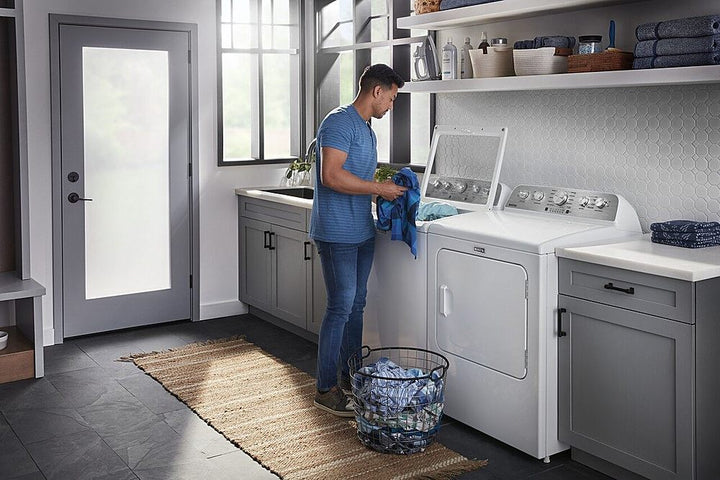 Maytag - 4.8 Cu. Ft. High Efficiency Top Load Washer with Extra Power Button - White_9