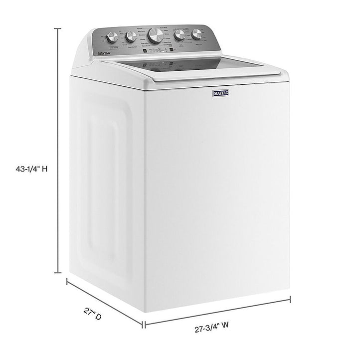 Maytag - 4.8 Cu. Ft. High Efficiency Top Load Washer with Extra Power Button - White_11