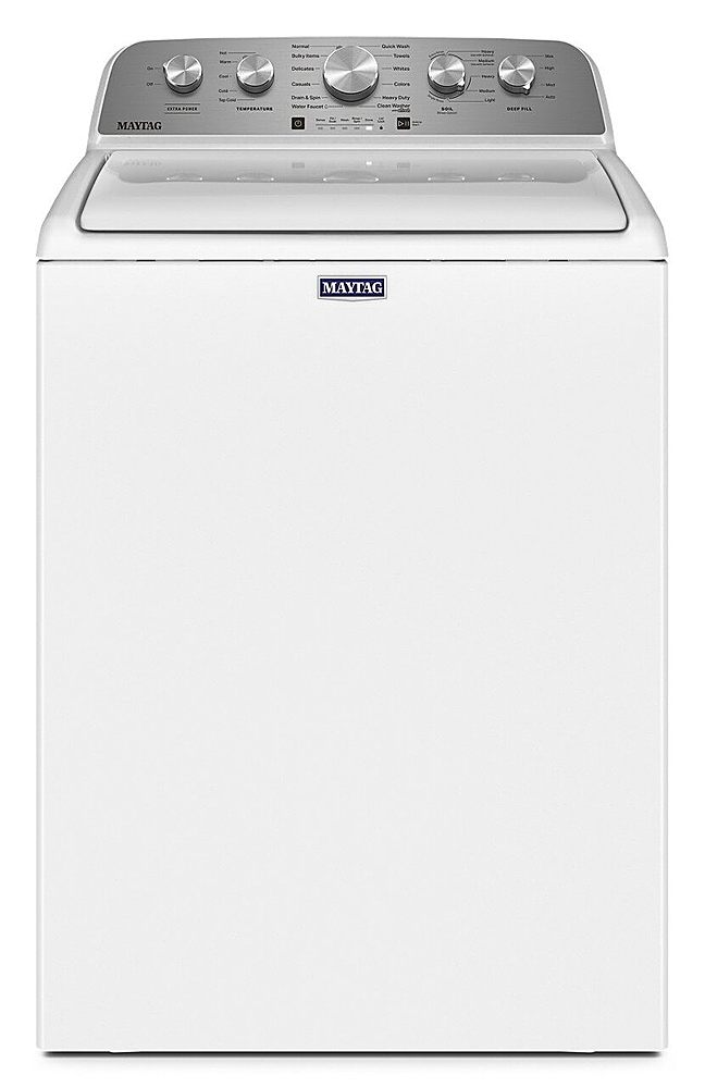 Maytag - 4.5 Cu. Ft. High Efficiency Top Load Washer with Extra Power Button - White_0