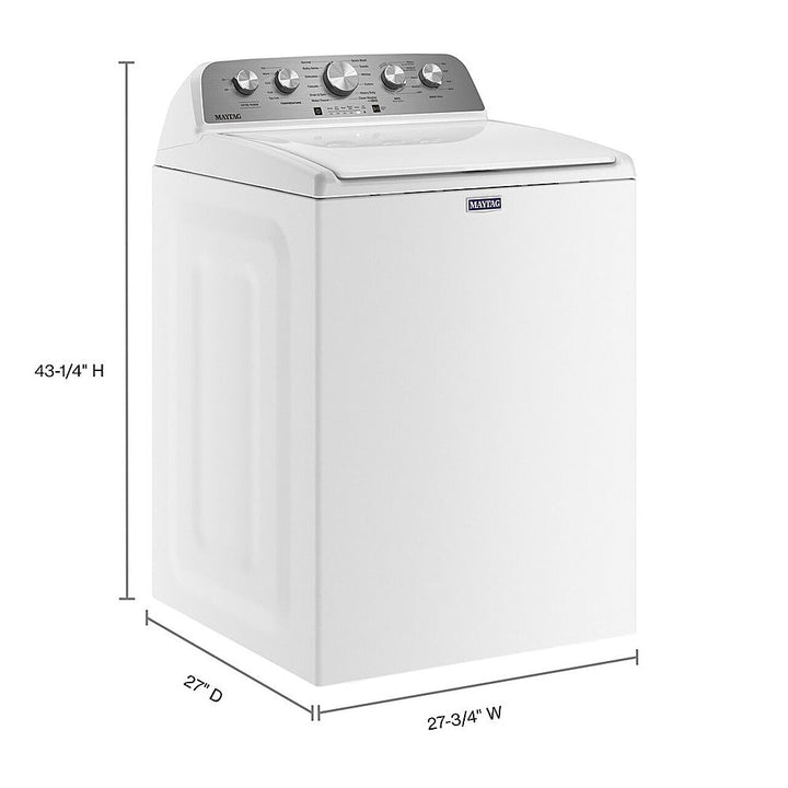 Maytag - 4.5 Cu. Ft. High Efficiency Top Load Washer with Extra Power Button - White_11