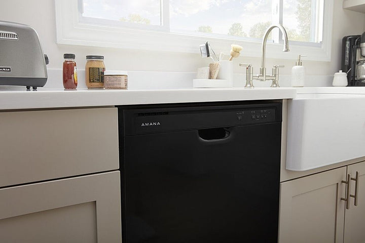 Amana - Front Control Built-In Dishwasher with Triple Filter Wash and 59 dBa - Black_9