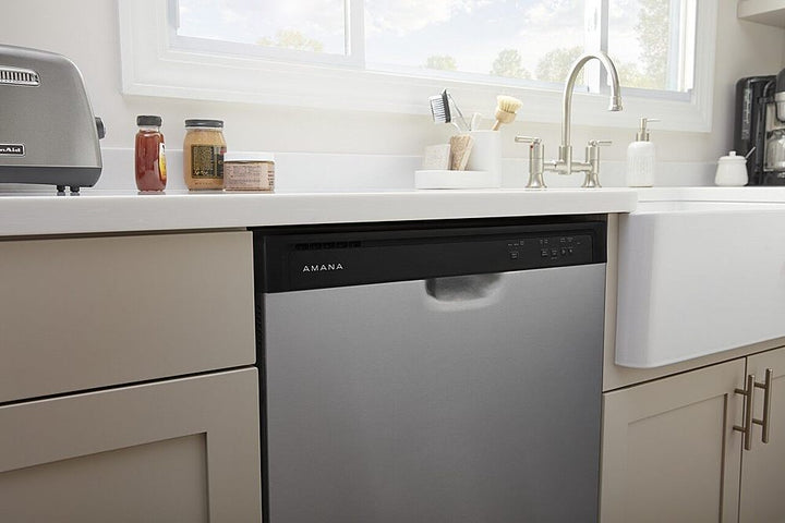 Amana - Front Control Built-In Dishwasher with Triple Filter Wash and 59 dBa - Stainless Steel_7