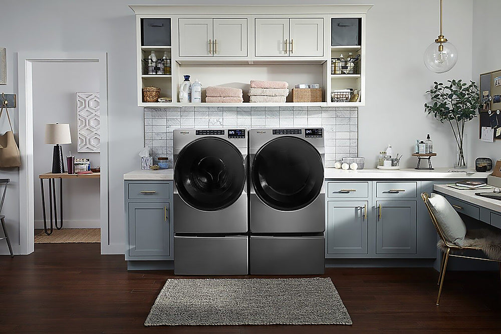 Whirlpool - 5.0 Cu. Ft. High-Efficiency Stackable Front Load Washer with Tumble Fresh - Chrome Shadow_8