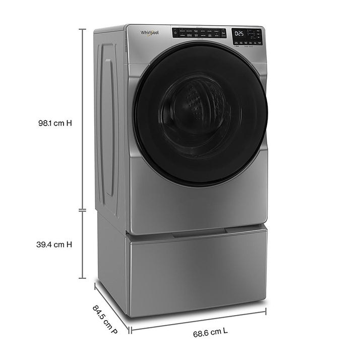 Whirlpool - 5.0 Cu. Ft. High-Efficiency Stackable Front Load Washer with Tumble Fresh - Chrome Shadow_10