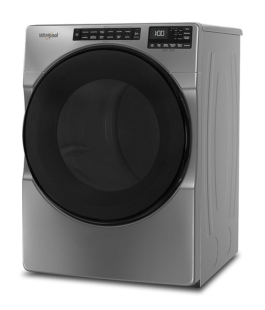 Whirlpool - 7.4 Cu. Ft. Stackable Electric Dryer with Wrinkle Shield Plus Option - Chrome Shadow_1